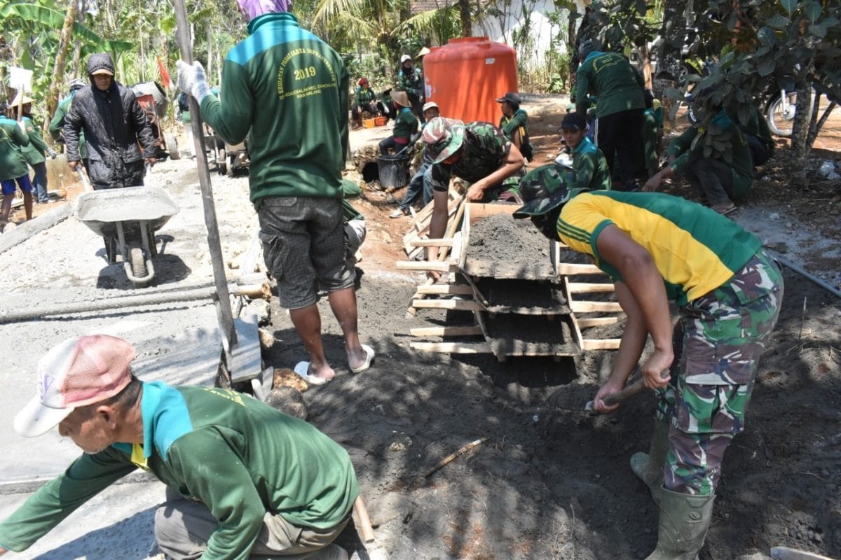 Ini Dia Pengakuan Para Tokoh Desa Dalam TMMD Kodim Malang Batu