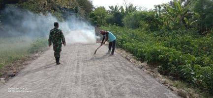 Pasiter Kodim 0817 Gresik Selaku Koordinator Lapangan Mengecek Satgas