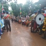 Marching Band Meriahkan Acara Penutupan TMMD Batang