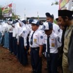 Siswa Siswi SMPN 02 Subah Ikut tutup TMMD