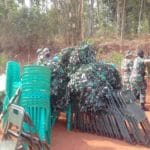 Pembongkaran Tenda Paska Upacara Penutupan TMMD