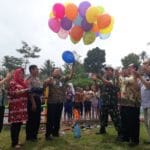 Camat Tersono resmikan Perpusdes Segoro Ilmu dan Wisata Air Kolam Renang di Desa Rejosari Timur.