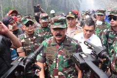 Panglima TNI Pantau Karhutla di Pulau Rupat