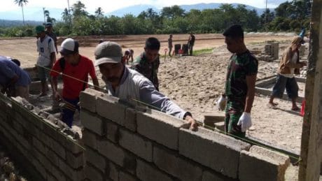 Rehab Rumah TMMD 104 Masuki Tahab Plesterisasi