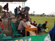 Sinergitas TNI – Polri ,Koramil 06/Tersono dan Polsek Amankan Pertandingan Sepak Bola