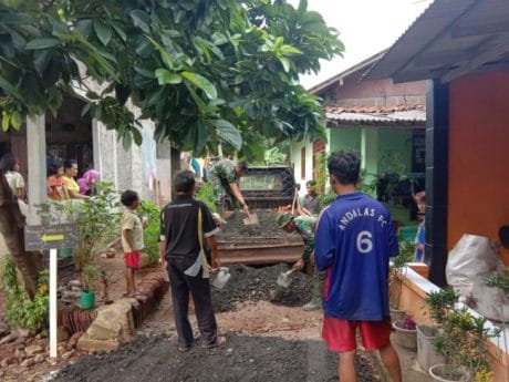 Jalan Masjid Nurul Huda Akhirnya Mulai Dikerjakan