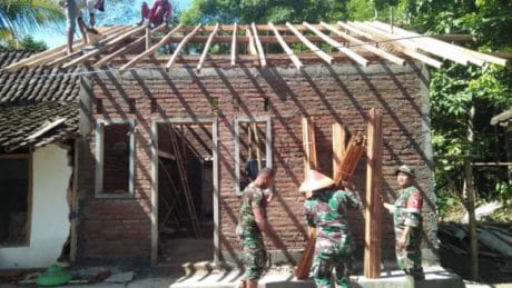 TMMD 104 Kodim Jember, Sasar Pembangunan Rumah Warga