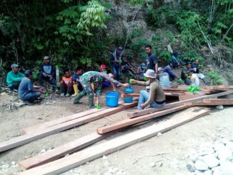 Cara Banyak Dilakukan oleh Satgas TMMD 104 untuk Komsos