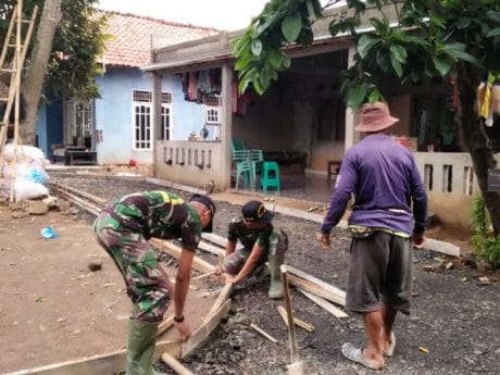 Satgas Pasang Bagesting, Jalan Nurul Falah Sip Dicor