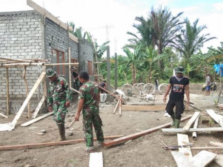 Pembangunan Kantor Tiga Pilar Desa Terus Dikebut