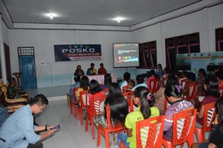 Kades Rusoh dan Staf Teritorial Kodim Talaud, Hadiri Sosialisasi KDRT