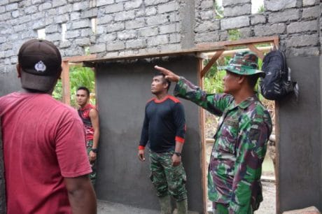 Kasdim 1312/Talaud Menghimbau Satgas TMMD Jaga Faktor Keamanan