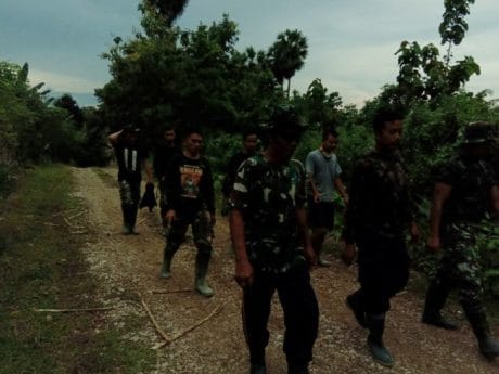 Semangat Satgas TMMD Di Lokasi