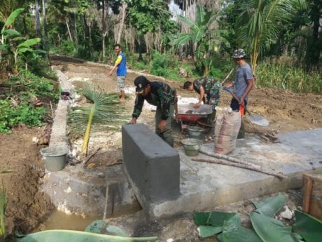 TMMD Ke-104 Kodim 1407/Bone Genjot Pembuatan Dekker