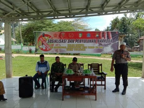 Sosialisasi dan Penyuluhan Narkoba  Kepada masyarakat Desa Lallatang dalam rangka TMMD KODIM 1407/BONE