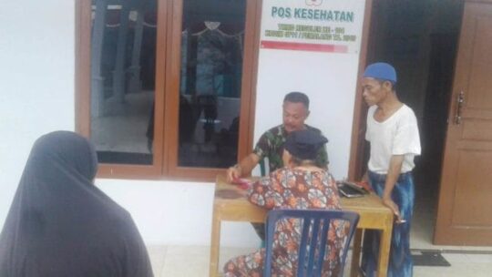 Satgas Kesehatan TMMD Pemalang Berikan Pelayanan Gratis