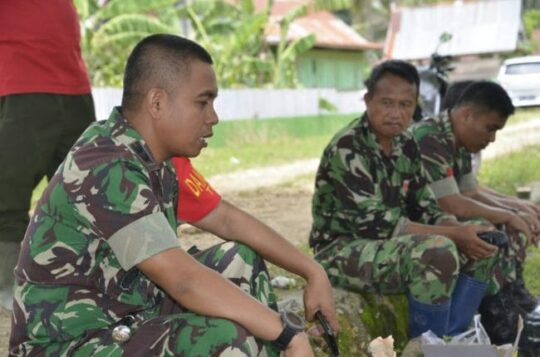 Dandim 1407/Bone Letkol Inf. Mustamin kunjungi lokasi TMMD ke 104 di Desa Lallatang, Kec. Duaboccoe, Kab. Bone