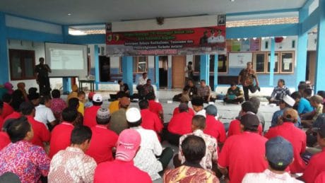 Satgas TMMD Melaksanakan Kegiatan Non Fisik Dengan Kegiatan Pemahaman Antisipasi Bahaya Radikalisme, Terorisme dan Penyalahgunaan Narkoba