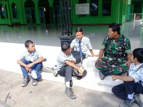 Pelajar SMP idolakan Satgas TMMD Pemalang