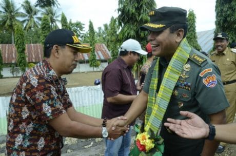 Terlihat tim dari wasev sterad mengunjungi tempat