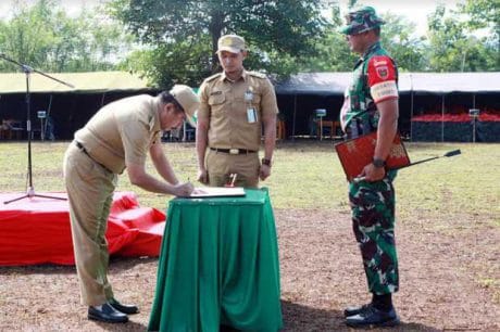 Kodim 1422/Maros Gelar TMMD Ke 104 di Dua Desa di Kecamatan Tompobulu Kabupaten Maros