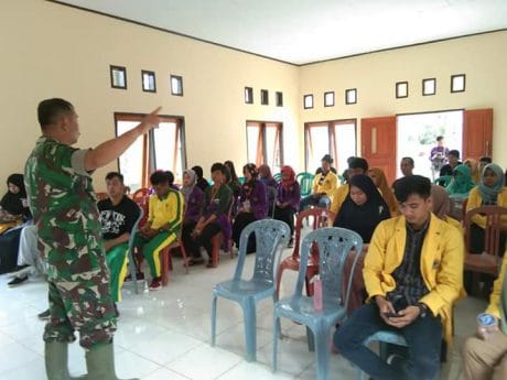 Satgas TMMD 104 Konawe, Gandeng Mahasiswa Sosialisasi Bahaya Narkoba