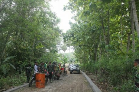 Kunjungan Tim Sterad dilokasi TMMD ke – 104