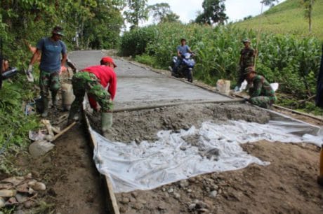 Ucapan Rasa Syukur Masyarakat Atas Program TMMD di Desa Tungka