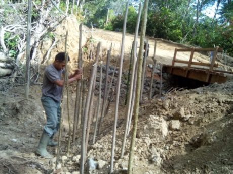 Warga Tanam Pohon Di Pinggir Jembatan I Bakubakulu