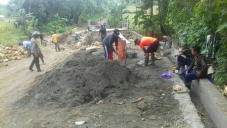 Satgas TMMD 104 Terus Pacu Selesaikan Sasaran Fisik