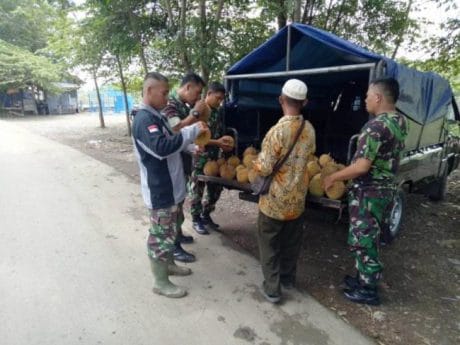 Berkat TMMD Pemalang, Durian Doro Pekalongan Mangkal di Bendung Kaliwadas