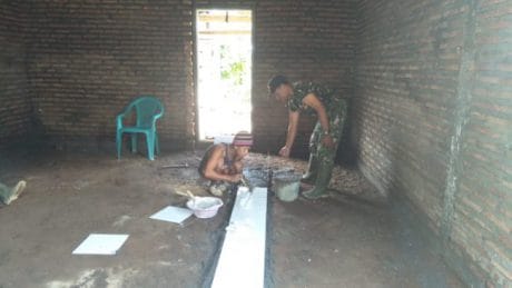 Bu Lila seperti Mimpi Rumah Saya dibangun Oleg Satgas TMMD Ke 104 Kodim 0824/Jember