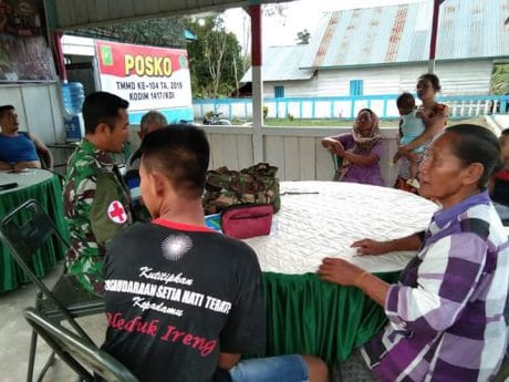 Posko TMMD 104 Konawe,  Jadi Sandaran Warga Berobat