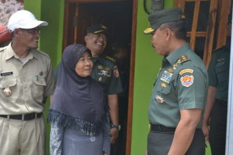 Tim Wasev Mabes TNI Tinjau RTLH Kegiatan TMMD 104 Tahun 2019 Dusun Wonosari