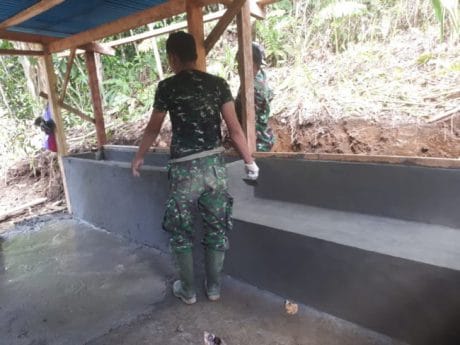 Satgas TMMD ke-104 Terus Genjot Pembangunan TPD Desa