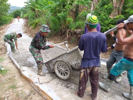 Jembatan Limpas sudah Aman dilewati, Rabat Beton di Kebut