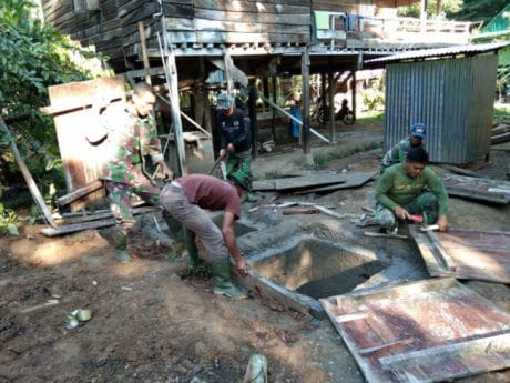 Bedah rumah Ibu Sita di Dusun Galung mulai dikerjakan