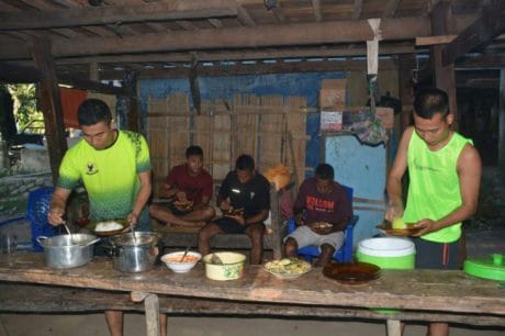 Desa Tungka yang ditempati satgas