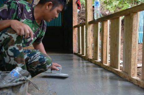 Kantin TMMD Mulai Pengacian dan Disempurnakan