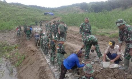 Progres Karya TNI-Masyarakat Pemalang Dipantau Asistensi Kodam Diponegoro