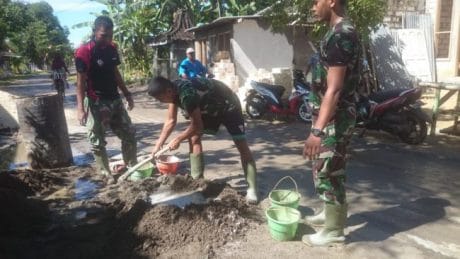 Penutupan TMMD Ke 104, Satgas TMMD Kebut Pekerjaan Yang Belum Rampung