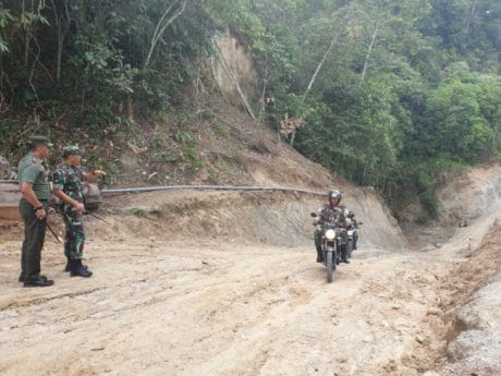 Dansatgas TMMD  Intensifkan Pemantauan Proyek Jalan Baru