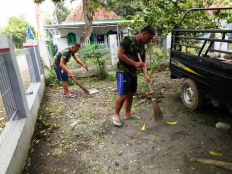 Edukasi Kebersihan Lingkungan di Lokasi TMMD Reguler Pemalang