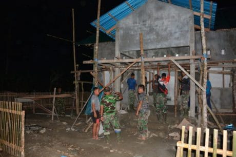 Percepatan Pembangunan Kantor TPD Kerja Siang Malam