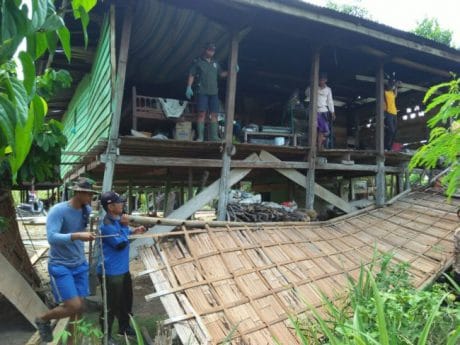 Rumah Ibu Magati dibedah di Dusun Tapuan