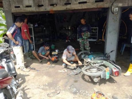 Bengkel Motor di Jatiroyom Pemalang Alami Kenaikan Omset