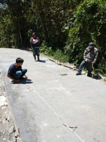 Jalan cor di Desa Tungka akhirnya selesai juga