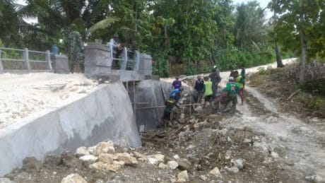 PEMBANGUNAN TALUD HAMPIR SEMUA RAMPUNG