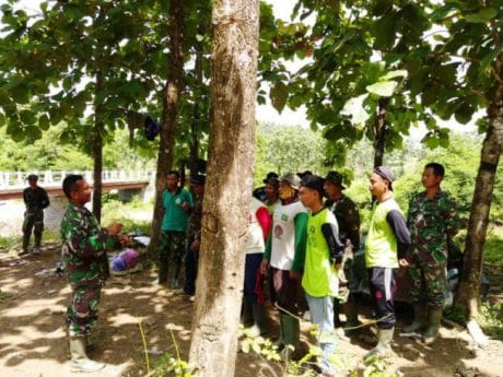 Apel Terakhir Satgas TMMD Bersama Masyarakat Jatiroyom-Parunggalih Pemalang