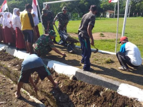 Lapangan Jatiroyom Siap diGunakan Upacara Penutupan TMMD